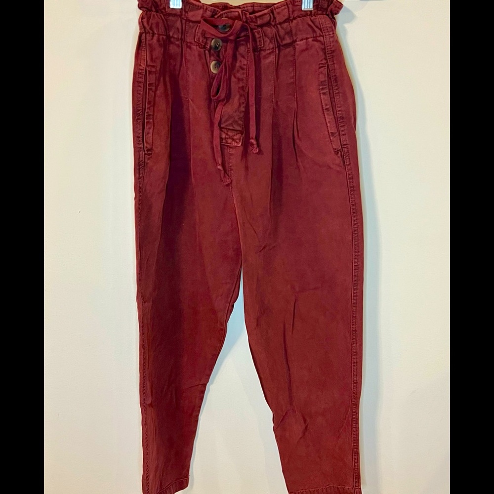 Free People paper bag waist pant